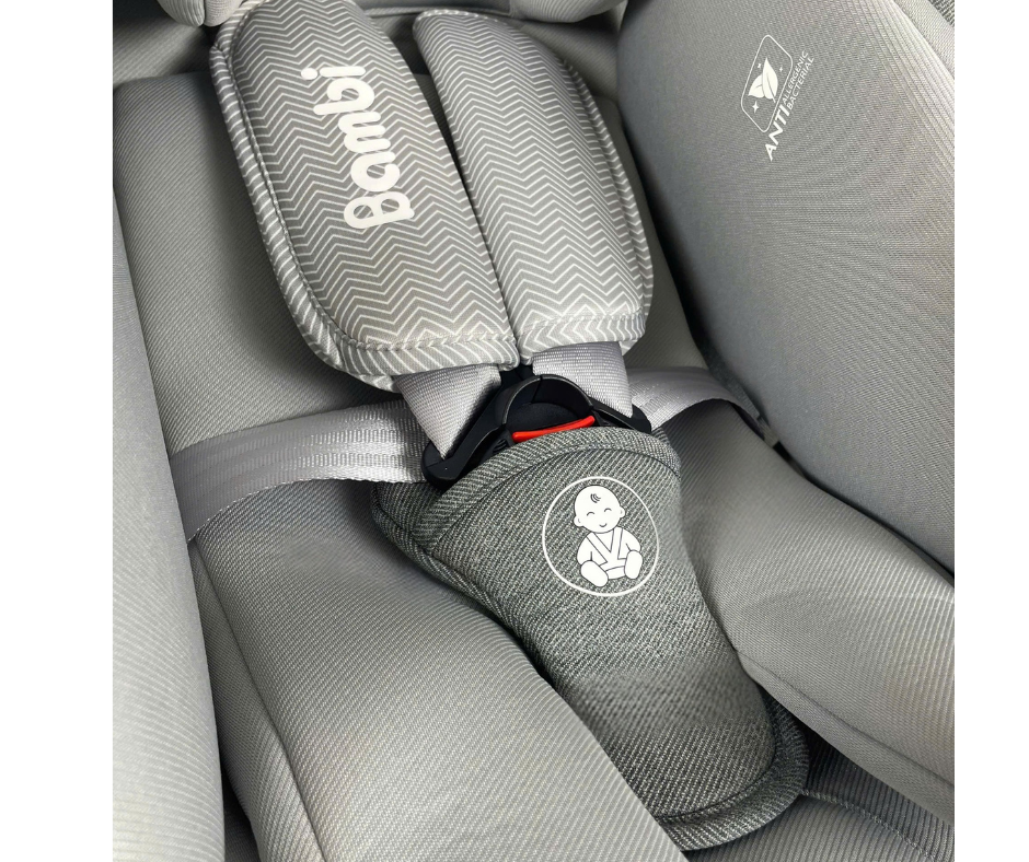 Đệm sơ sinh ghế ô tô trẻ em - Màu Xám
