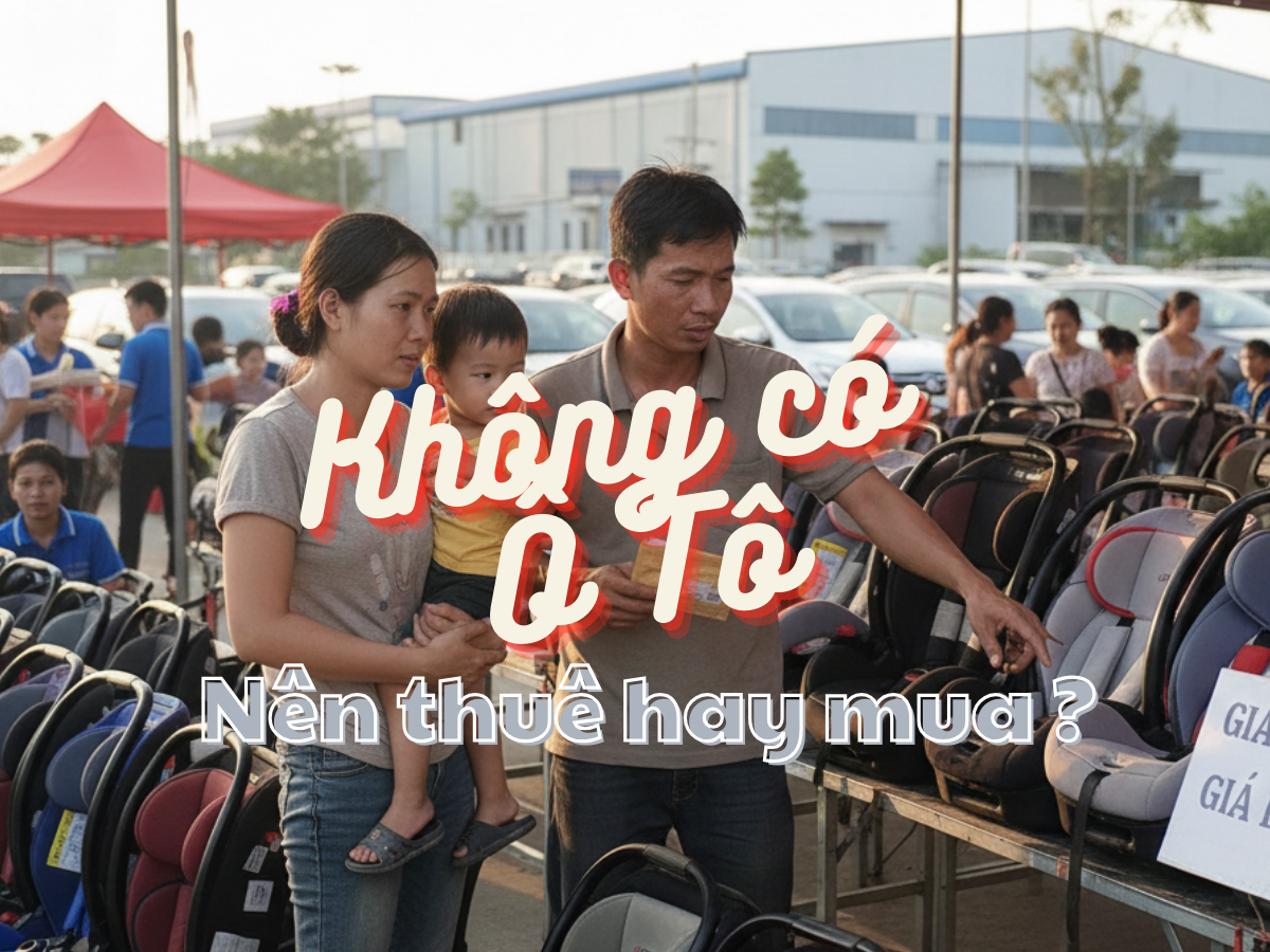 Nhà không có ô tô – nên mua ghế hay thuê ghế cho bé? Thuê mới thật sự tiết kiệm!